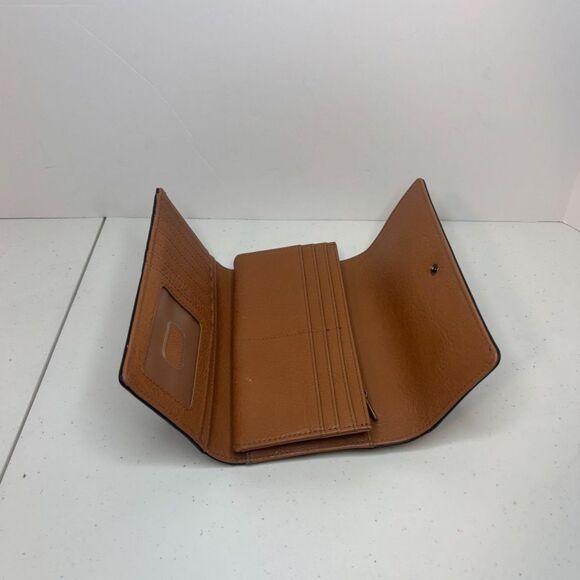 Fossil Polka dot Leather Bifold Clutch RFID Wallet Womens Designer - Picture 8 of 12